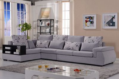 普尼狄现代简约时尚布艺转角沙发 大小户型皆宜，拆洗设计更贴心